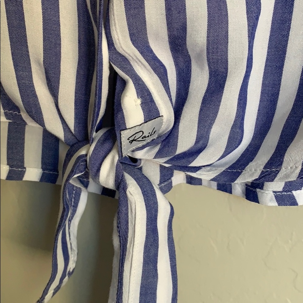 Rails Vals Stripe Tie Front Crop - image 5